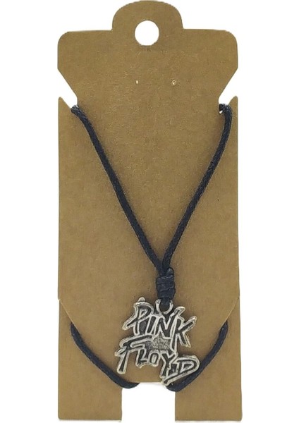 Unisex Koton Ip Askılı ve Gümüş Antik Kaplamalı Tribal Kolye