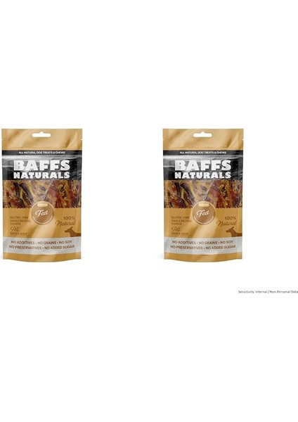 Baffs Naturals Tavuk Ayak 100% Doğal Köpek Ödül Maması 100 gr (100 gr x 2 Adet)
