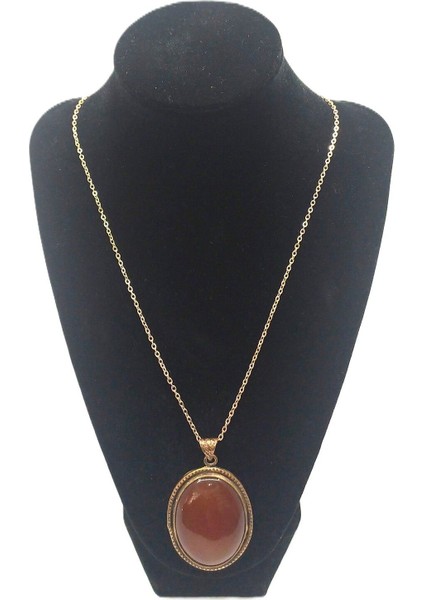 Kadın Doğal Taşlı Saf Bakır Kolye fiyatları