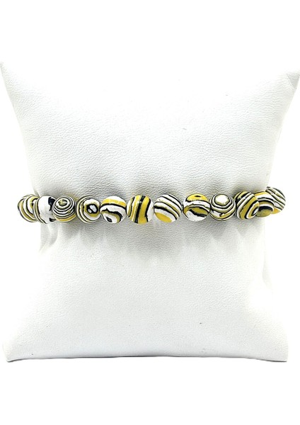 Unisex Esnek Misinalı Doğal Taş Bileklik