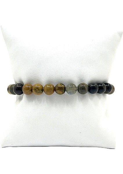 Unisex Esnek Misinalı Doğal Taş Bileklik