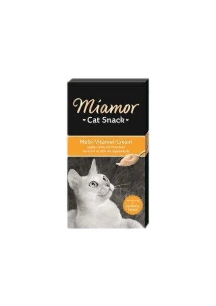 ‎Miamor Miamor Cream Multivitamin Katkılı Sıvı Kedi Ödülü 6X15 gr indirimleri