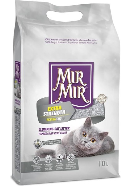 Mırmır Aktif Karbonlu Kedi Kumu 10 Litre