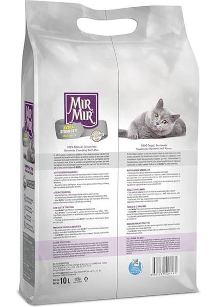 Mırmır Aktif Karbonlu Kedi Kumu 10 Litre