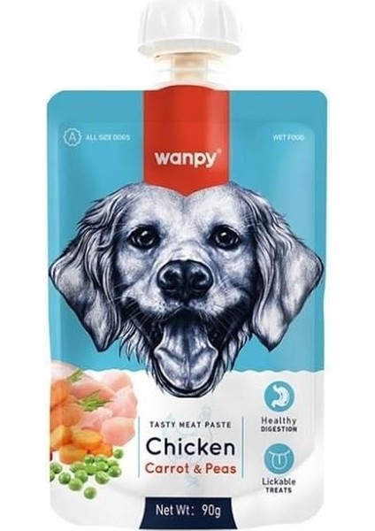 Wanpy Taze Tavuklu&havuçlu Köpek Et Ezmesi 90 gr fırsatları