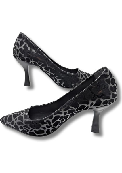 Stralende Kadın Leopar Desenli Stiletto - Stralende - Siyah - 37 fırsatları