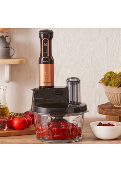 6 Bıçaklı Cam Mutfak Robotu Uzun Blender Ayaklı 2500W Turbolu Güçlü Motor, Çırpma, Dilimleme, Doğrama, Blender, Karıştırma, Onerous Mutfak Tartısı Hediye