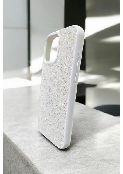 iPhone 16 Pro Max Uyumlu Swarovski Taşlı Beyaz Kılıf fiyatları