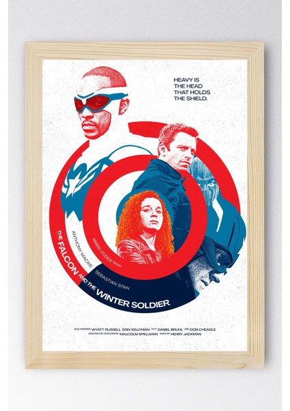The Falcon And The Winter Soldier Çerçeveli Tablo - Marvel Poster Tablo