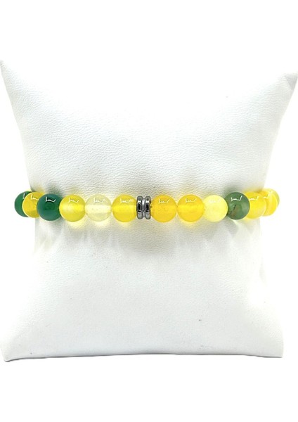 Unisex Esnek Misinalı Doğal Taş Bileklik