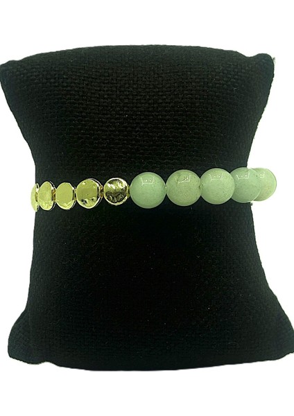 Kadın Esnek Misinalı Doğal Taş Bileklik