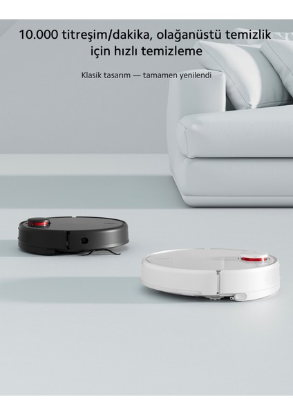 Yeni Nesil Lds Lazer Navigasyon 10.000 Titreşim/dk Sonik Titreşimle Olağanüstü Temizlik Performanslı Robot Süpürge, Onerous Lambader Hediye fırsatları