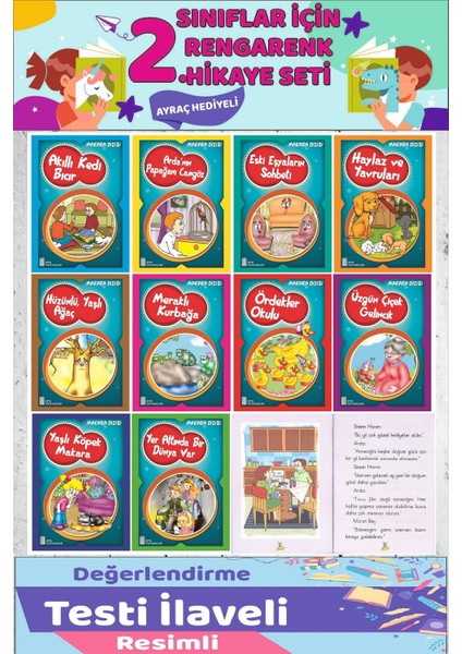 2. Sınıf Okumayı Sevdiren Hikaye Seti 10'lu Kitap