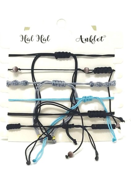 6’şarlı Ayarlanabilir Ipli Unisex Bijuteri Bileklik Seti fiyatları