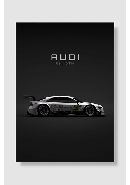 Audi Rs5 Dtm 2014 - Specs Araba Poster Çerçevesiz Yüksek Kalite Araba Afiş Duvar Poster