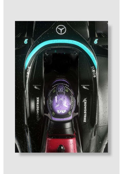 Formula One Araba Poster Çerçevesiz Yüksek Kalite Araba Afiş Duvar Poster