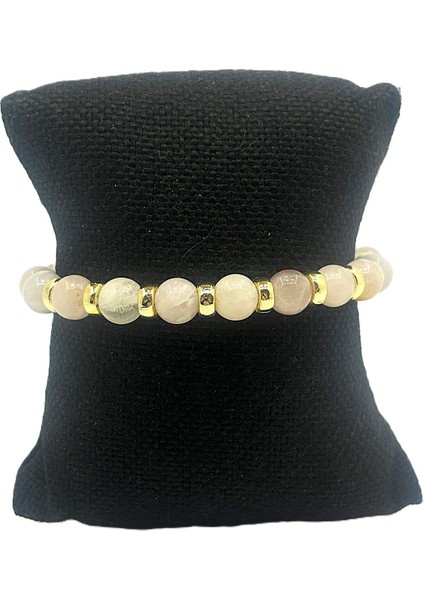 Kadın Esnek Misinalı Doğal Taş Bileklik