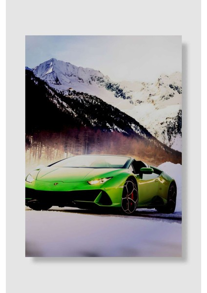 Lamborgini Araba Poster Çerçevesiz Yüksek Kalite Araba Afiş Duvar Poster