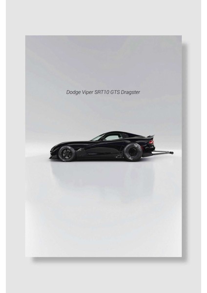 Dodge Viper SRT10 Gts Dragster Araba Poster Çerçevesiz Yüksek Kalite Araba Afiş Duvar Poster