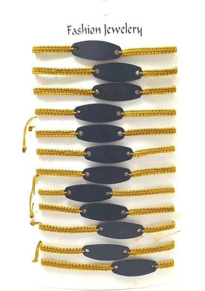 12’şerli Ayarlanabilir Ipli Unisex Bijuteri Bileklik Seti