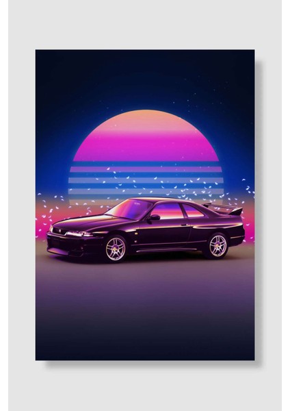 Skyline R33 Araba Poster Çerçevesiz Yüksek Kalite Araba Afiş Duvar Poster
