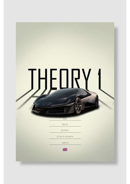 2024 Lotus Theory 1 Araba Poster Çerçevesiz Yüksek Kalite Araba Afiş Duvar Poster