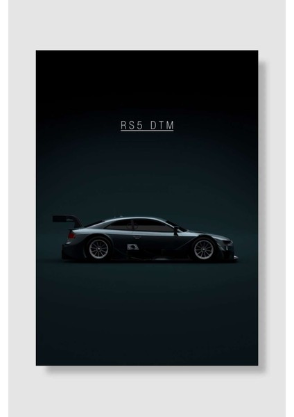 Audi Rs5 Dtm 2014 - Green Tint Araba Poster Çerçevesiz Yüksek Kalite Araba Afiş Duvar Poster