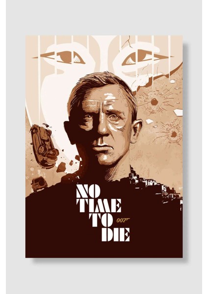 James Bond 007 Araba Poster Çerçevesiz Yüksek Kalite Araba Afiş Duvar Poster