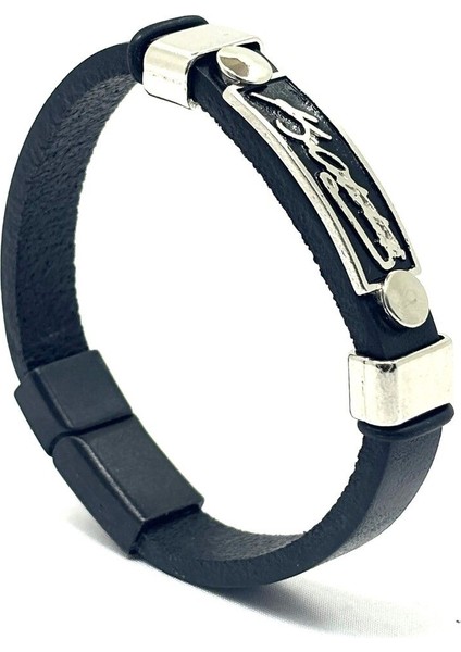 Unisex Mıknatıs Kilitli Deri Bileklik