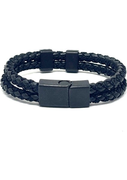 Unisex Mıknatıs Kilitli Deri Bileklik modelleri