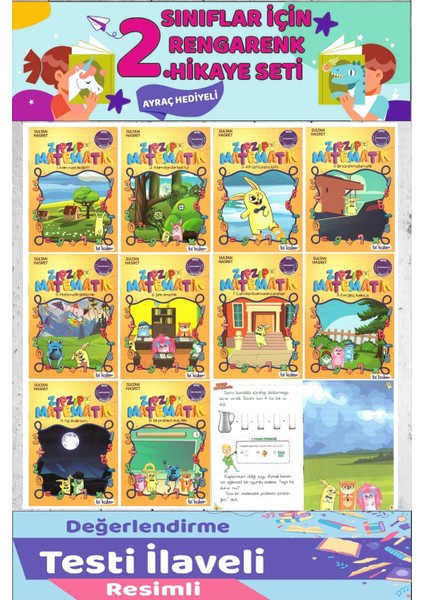 2. Sınıf Okumayı Sevdiren Matematik Hikayeleri 10 Kitap