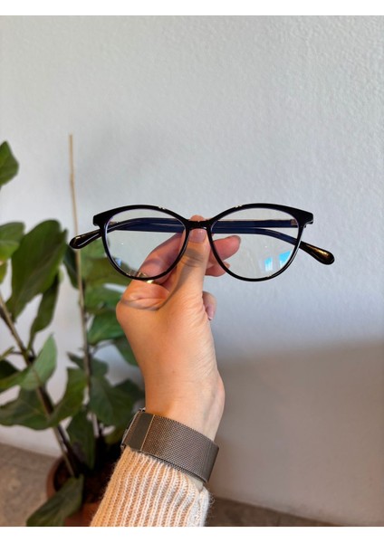 Köln Cat Eye Esnek Metal Menteşeli Cam Takılabilir Mavi Işık Korumalı Gözlük fiyatları