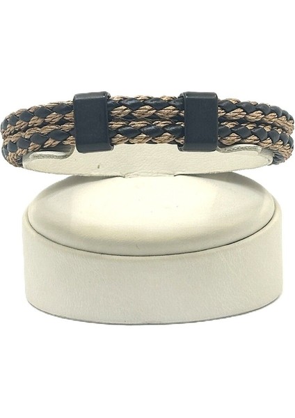 Unisex Mıknatıs Kilitli Deri Bileklik