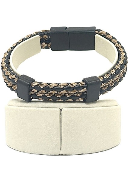 Unisex Mıknatıs Kilitli Deri Bileklik fiyatları