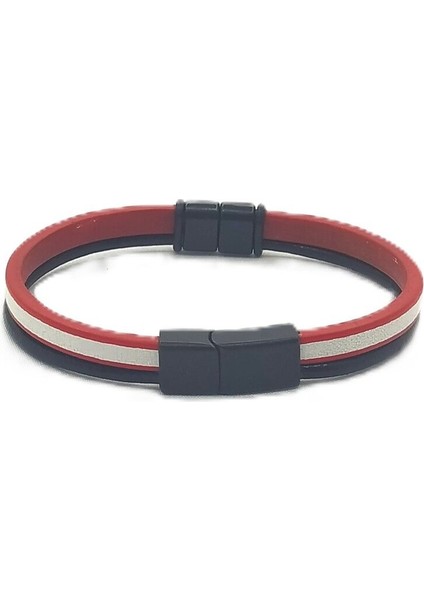 Unisex Mıknatıs Kilitli Deri Bileklik modelleri