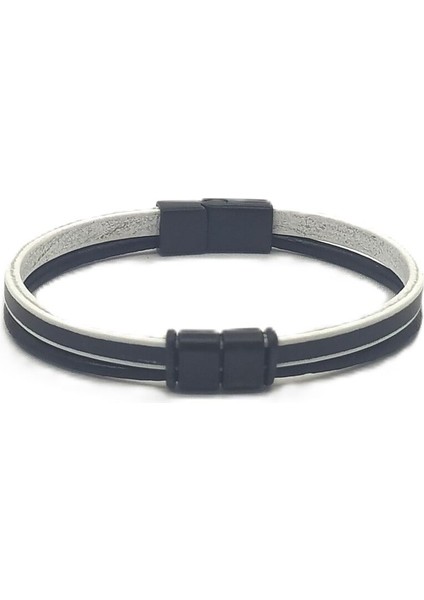 Unisex Mıknatıs Kilitli Deri Bileklik fiyatları