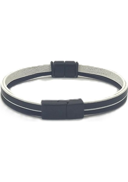 Unisex Mıknatıs Kilitli Deri Bileklik modelleri