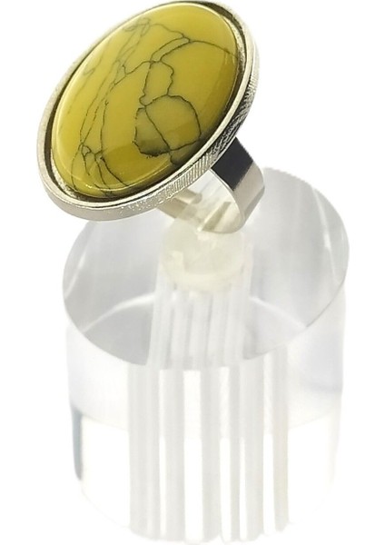 Kadın Ayarlanabilir Cam Taş Yüzük