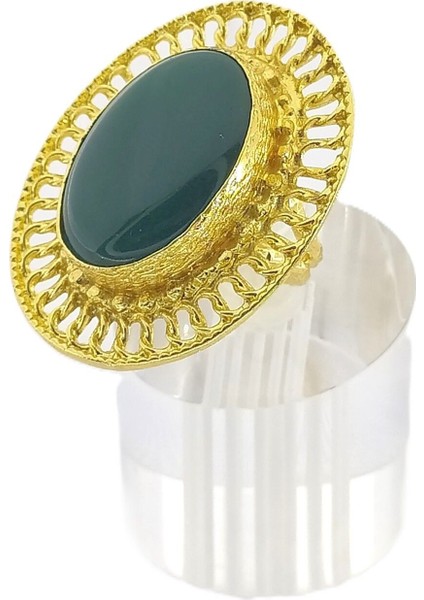 Kadın Ayarlanabilir Doğal Taş Yüzük