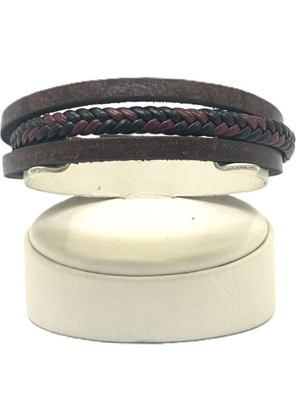 Unisex Mıknatıs Kilitli Deri Bileklik fiyatları