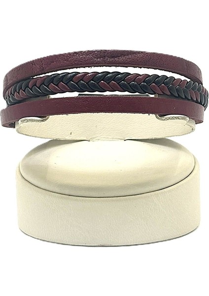 Unisex Mıknatıs Kilitli Deri Bileklik fiyatları