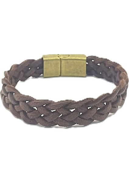 Unisex Mıknatıs Kilitli Deri Bileklik fiyatları