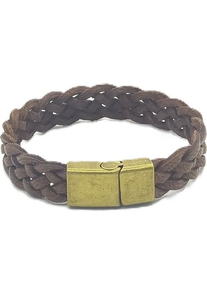 Unisex Mıknatıs Kilitli Deri Bileklik modelleri