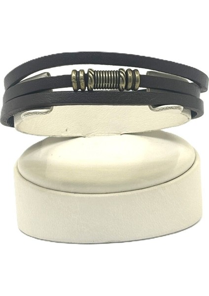 Unisex Mıknatıs Kilitli Deri Bileklik fiyatları
