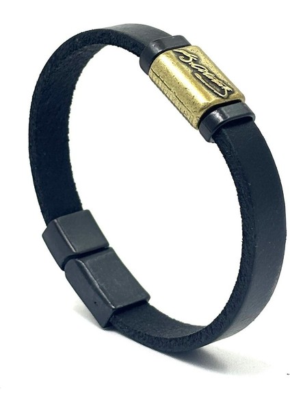 Unisex Mıknatıs Kilitli Deri Bileklik