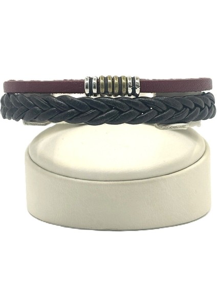 Unisex Mıknatıs Kilitli Deri Bileklik fiyatları