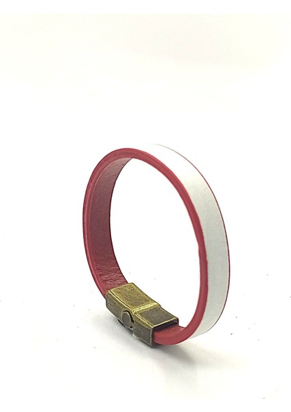 Unisex Mıknatıs Kilitli Deri Bileklik