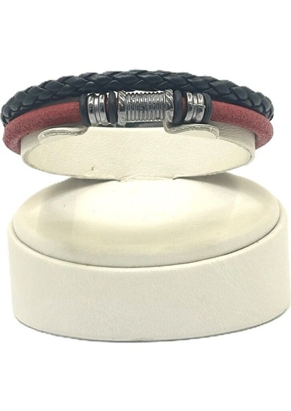 Unisex Mıknatıs Kilitli Deri Bileklik fiyatları