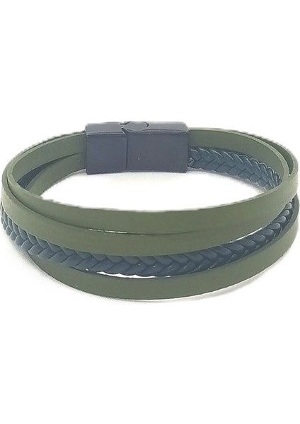 Unisex Mıknatıs Kilitli Deri Bileklik fiyatları