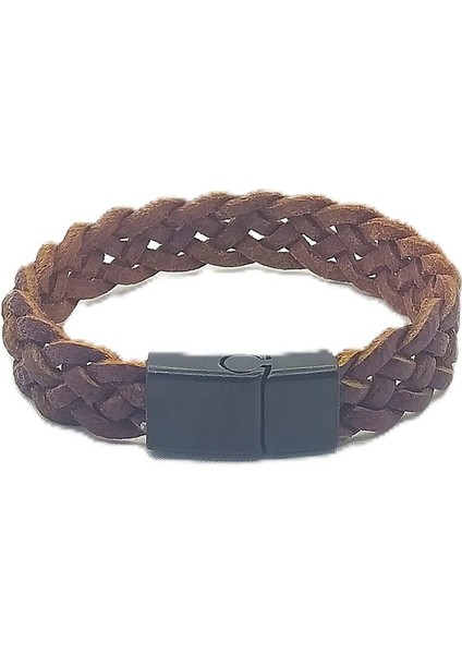 Unisex Mıknatıs Kilitli Deri Bileklik modelleri